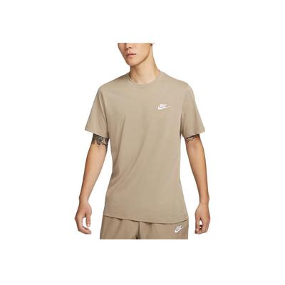 Sportswear Club Weich Bequem Lässig Kurzarm T-Shirt Herren Oberteile Khaki AR4999-248