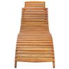 VidaXL Lot de 2 Chaises Longues avec Coussins, Bain de Soleil, Transat de Terrasse, Siège de Jardin Patio Extérieur, Bois 3077370
