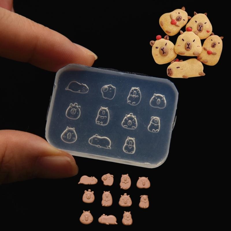 Capybara Shaped Silicones Molds Baking Molds for Making Candy Chocolate Cookie Muffins Mousses Cake Fondant Decorations