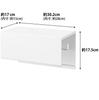 Yamazaki Magnetic Kitchen Paper Holder with X D17 X Large Hook Kitchen 4098 Tray, White, Approx. W30.2 H17.5cm, Tower, Size, Included, Accessories,