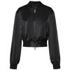MO&Co. 2024 Autumn Satin-Finish Short Baseball Jacket