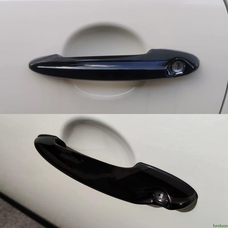 Door Handle Cover For BMW MINI Cooper R50 R52 R53 R55 R56 R58 R59 R61 Carbon Fiber Black Car Exterior Stickers Auto Accessories