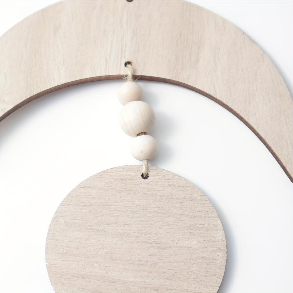 1ks-Bohemian dřevěné ručně vyráběné šperky, umělecká a kreativní domácí dekorace minimalistická nástěnná dekorace