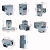 50mm Square Tube Connector Weld-Free Assembly Thickened Structure Tube Joint Bracket Galvanized Steel Multiway Connection