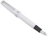 Sailor Professional Gear Slim Fountain Medium Fine Pen, Silver, White, Point, 11-1222-310