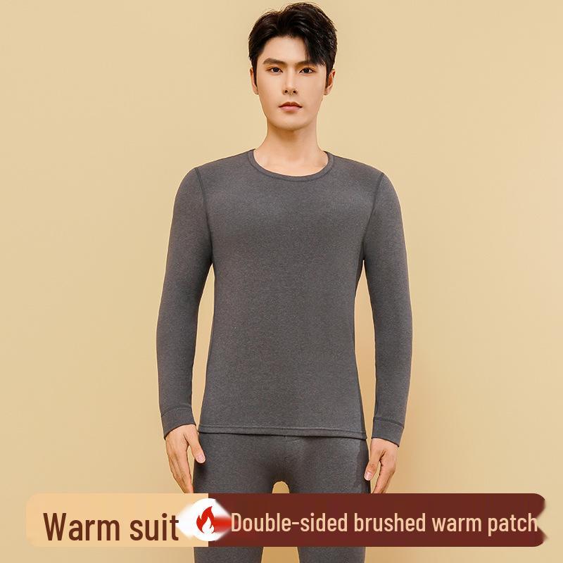 

Мужской осенне-зимний теплый комплект термобелья Jiubao - верх и низ XL (125-150 jin)