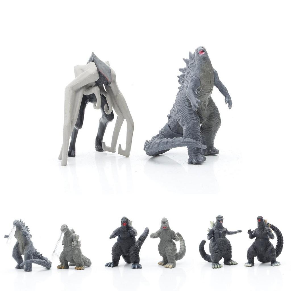 Eight Piece Godzilla Kong Kim Battle Dinosaur Pvc Action Figure Collection For Kids And Decor