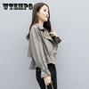 Giacca a vento da donna con colletto rovesciato Cappotto Capospalla Cappotto Monocolore Trench Top aderenti Cappotto
