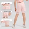 Yudong Girls' Faux Two-Piece Summer Athletic Yoga Shorts