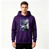 Men's Anime Inosuke Print Pullover Hoodie Casual Long Sleeve Sweatshirt for Daily Wear