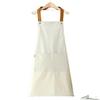 with Pockets Kitchen Apron Waterproof Sleeveless Apron New Waiter Uniform  For Men Women