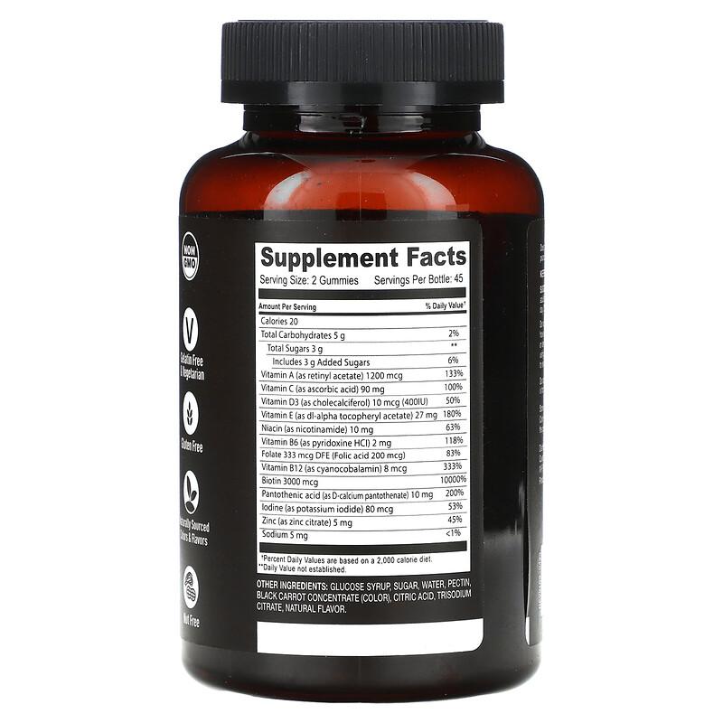 Strong Earth Gummies, Multi Teen, Raspberry, 90 Gummies