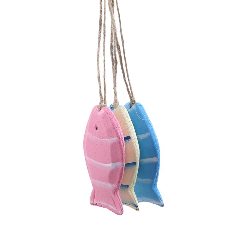 Buy Fish Decoration Nautical Hanging Small Decorative Fish Wood Crafts
