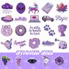 50 Purple Mix and Match Stickers Shein New Purple Small Fresh Cartoon Temu Stickers