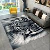 Living Room Carpet Cool Cheetah Tiger Floor Mat Men's Bedroom Anti Slip Dirt Resistant Wear-resistant Rug Home Decoration