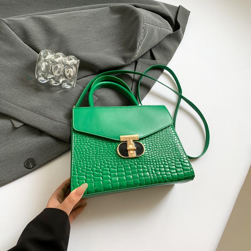 Stylish Vintage Shoulder Bag With Unique Design For Casual Everyday Use In Black White Pink Brown Green Red