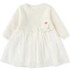 Balabala Toddler Girls' Faux-Two Piece Knitted Dress
