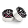 Aluminum Alloy Wheel Rim Beadlock Wheel Rims Hub 4pcs 2.2inch Replacement for 1 10 TRX4 Axial SCX10 90046 SCX10 III