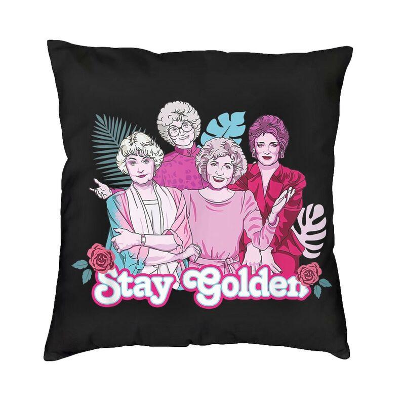Golden Girls Pattern Pillow Case Home Decorative Sitcom Tv Show Cushions Throw Pillow For Car Double-Sided Printing