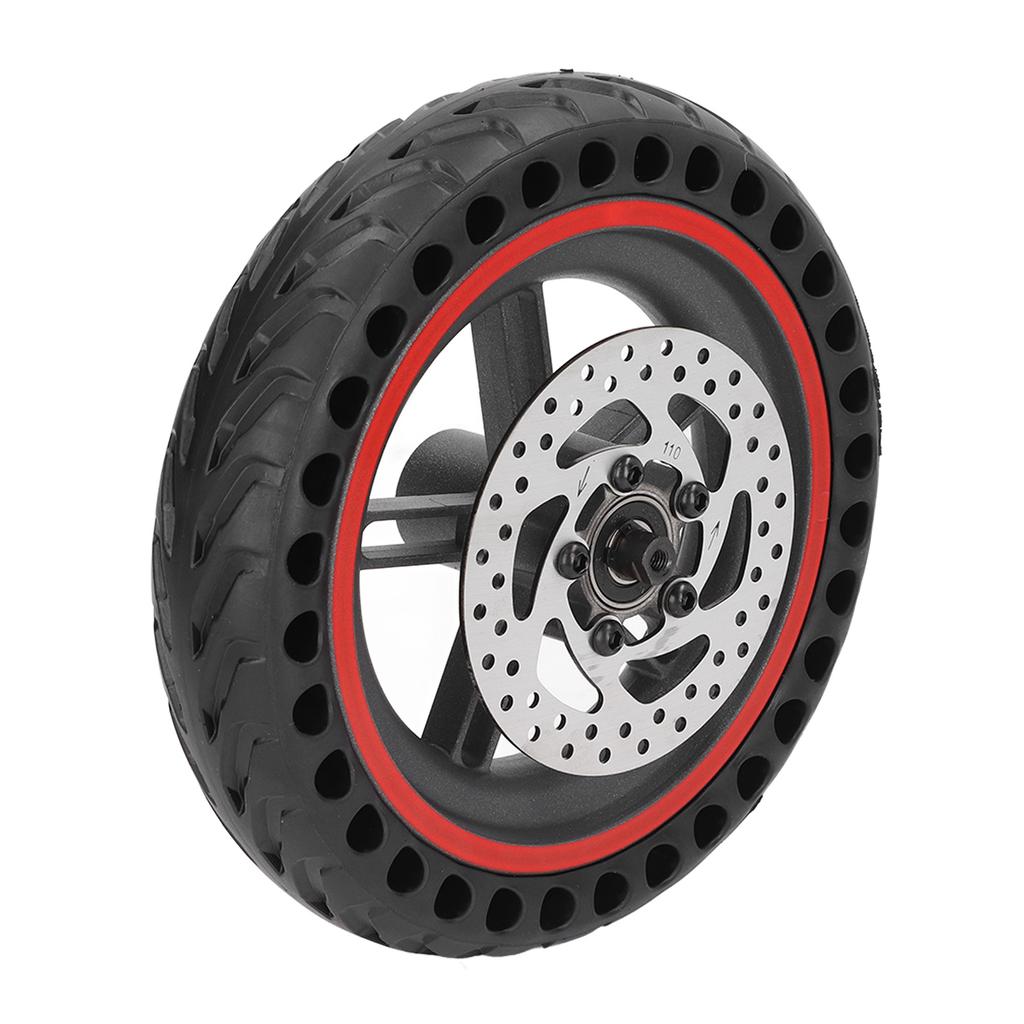 Elektrisk scooter bakdekk honeycomb aluminiumslegering og gummi med 110 mm skivebrems bakhjul for