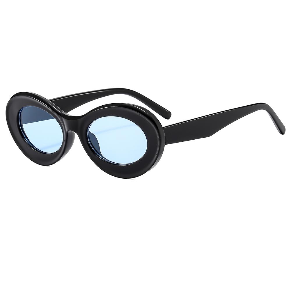 Oversized UV400 Protection Sunglasses Oval Sunglasses Trendy Cute Sun Glasses Retro Shades Eyeglasses