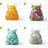 Resin Crystal Cow Figurine With Lucky Fortune For Office Desk Decor Gift For Teens And Adults