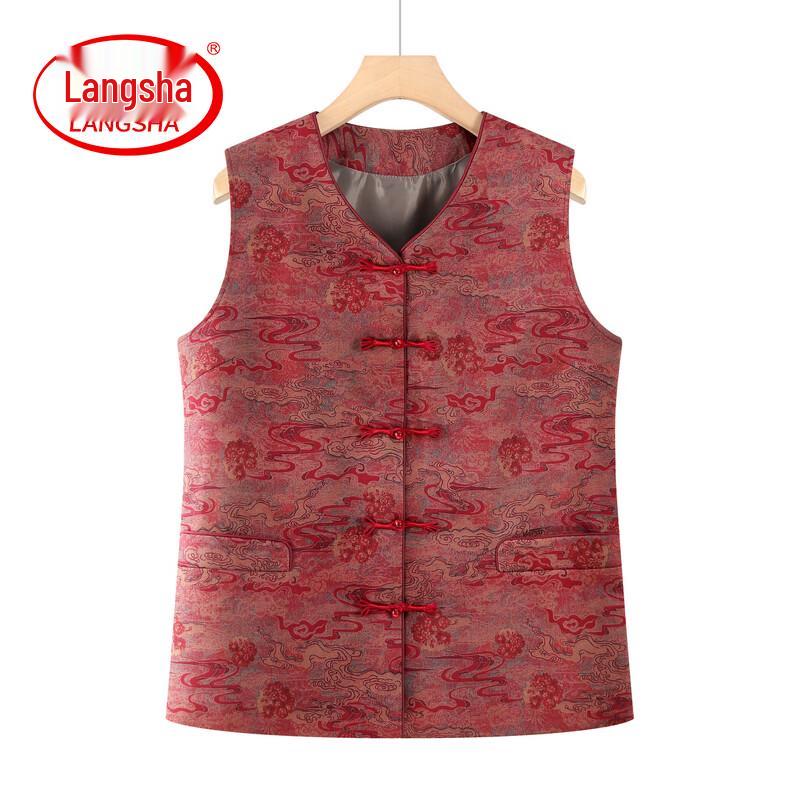 Women's New Chinese Style Retro Sleeveless V-Neck Vest