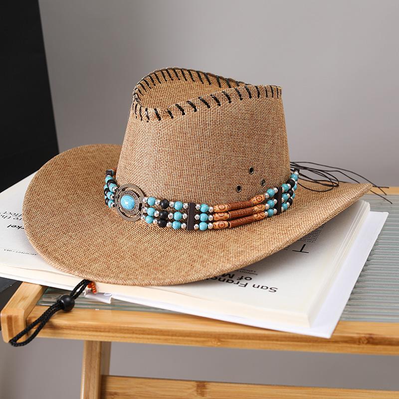 

Західний ковбойський капелюх, чоловіки та жінки, весна, літо, осінь, подорожі на відкритому повітрі, фотографія, тінь, лицарський капелюх, тибетський великий джазовий капелюх M (56-58cm) Tibetan jazz hat хакі