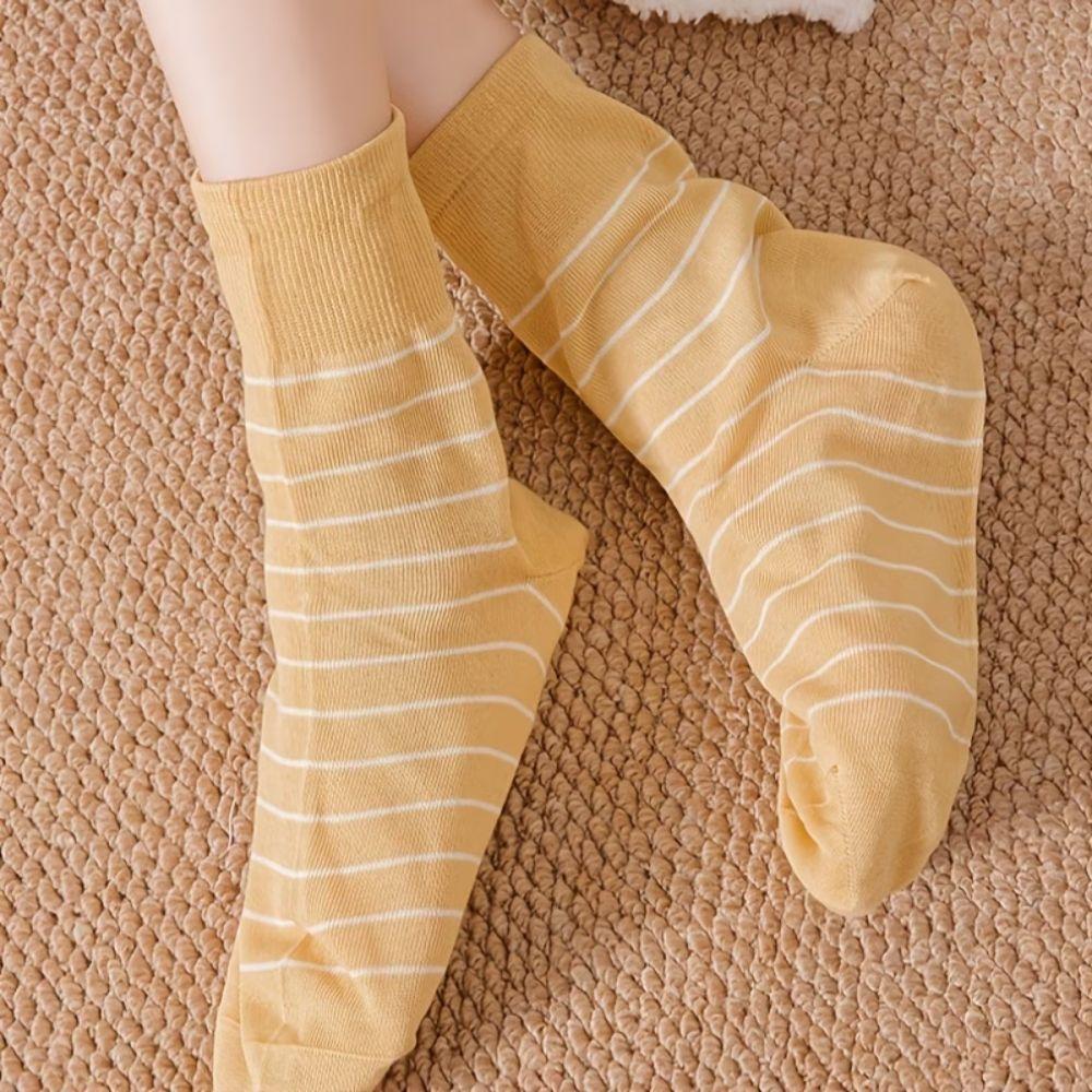 No Tight Mid Calf Socks Loose Cuff Nursing Socks Non Binding Women Socks Indoor Wear