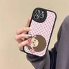 Cute M-monchhichis-s Phone Case For IPhone 16 15 14 11 12 13 Pro Max Plus Back Leather Shell
