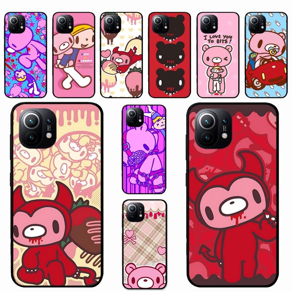 Cartoon G-gloomy Bear Phone Case For Xiaomi Mi 5X 8 9 10 11 12 Lite Pro 10T PocoX3pro PocoM3 Note 10 Pro Lite