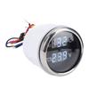 52mm 2 in 1 Digital Water Temperature Voltage Gauge with White Backlight Car Boat Water Temp Voltmeter for Cars RVs Trucks Ships