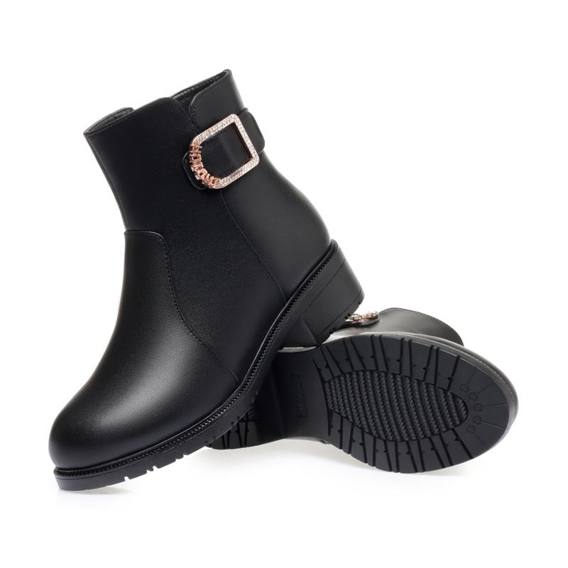Fashion AIYUQI Ankle Boots Women 2025 New Large Size 41 42 43 Women Winter Boots Non-slip Genuine Leather Women Snow Boots