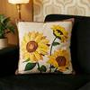 Retro Sunflower Pillowcase Luxury Sofa Cushion Atmosphere Decorative Pillow Cover For Homestay Bedhead Customizable Washable
