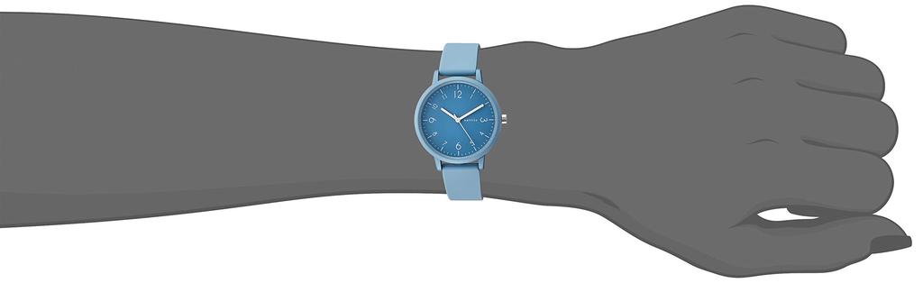 Analog Soda Silicone Blue [Fieldwork] Wristwatch, Large, Strap, YM007-4, Women's,