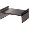 Yamazaki Extendable Refrigerator Storage X D20 X Tower Adjustable Width and Storage Organizing 8066 (Yamazaki Industries) Rack, Black, Approx.