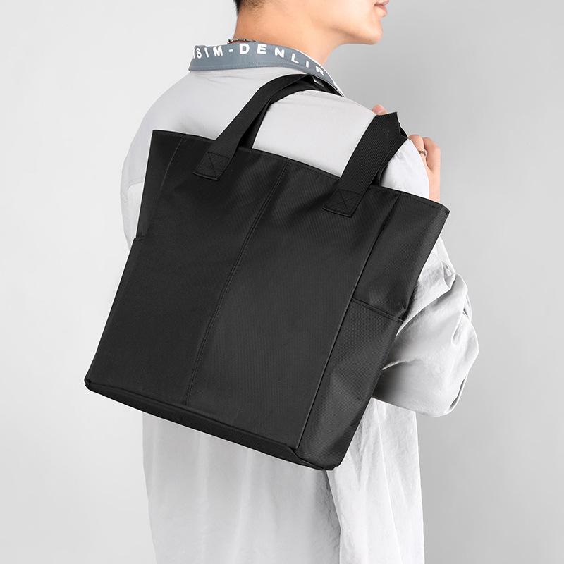 Herren Umhängetasche Einfarbig Handtasche Große Kapazität Nylon Tragetasche