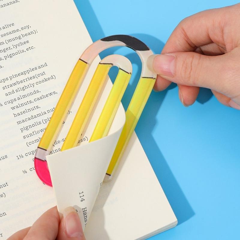 12 Pezzi Segnalibri Acrilici Colorati Brillanti Con Uso Multiuso Per Documenti E Lettura