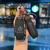 PNR1  Car Remote Key Case Cover Shell For Mercedes Benz A C E S G Class GLC CLE CLA W177 W205 W213 W222 X167 AMG Keychain Accessories
