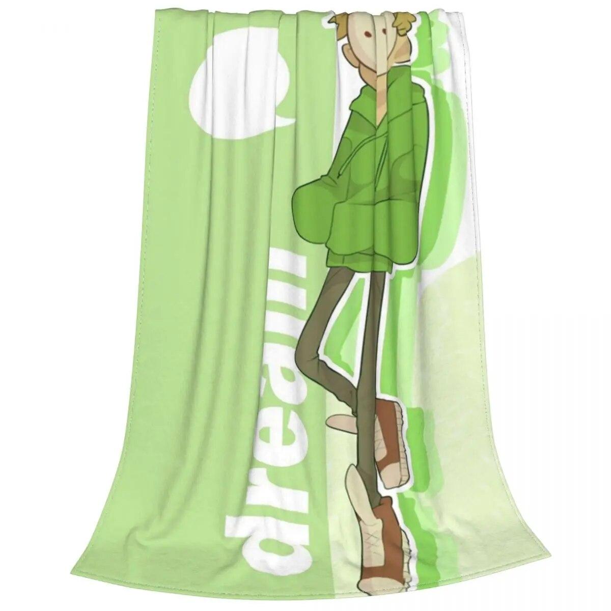 

Dream SMP Youtuber одеяла фланелевые дышащие легкие пледы с принтом для дивана и путешествий, плюшевые тонкие одеяла 75x100cm 30x40in