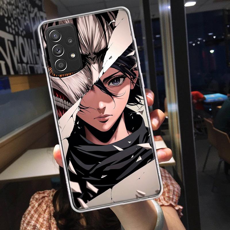 Character MIKASA Phone Case For Samsung A15 A25 A35 A55 A16 A26 A36 A56 Galaxy A12 A22 A32 A52S A05S A02S A72 A42 A6 A7 A8 A90 A