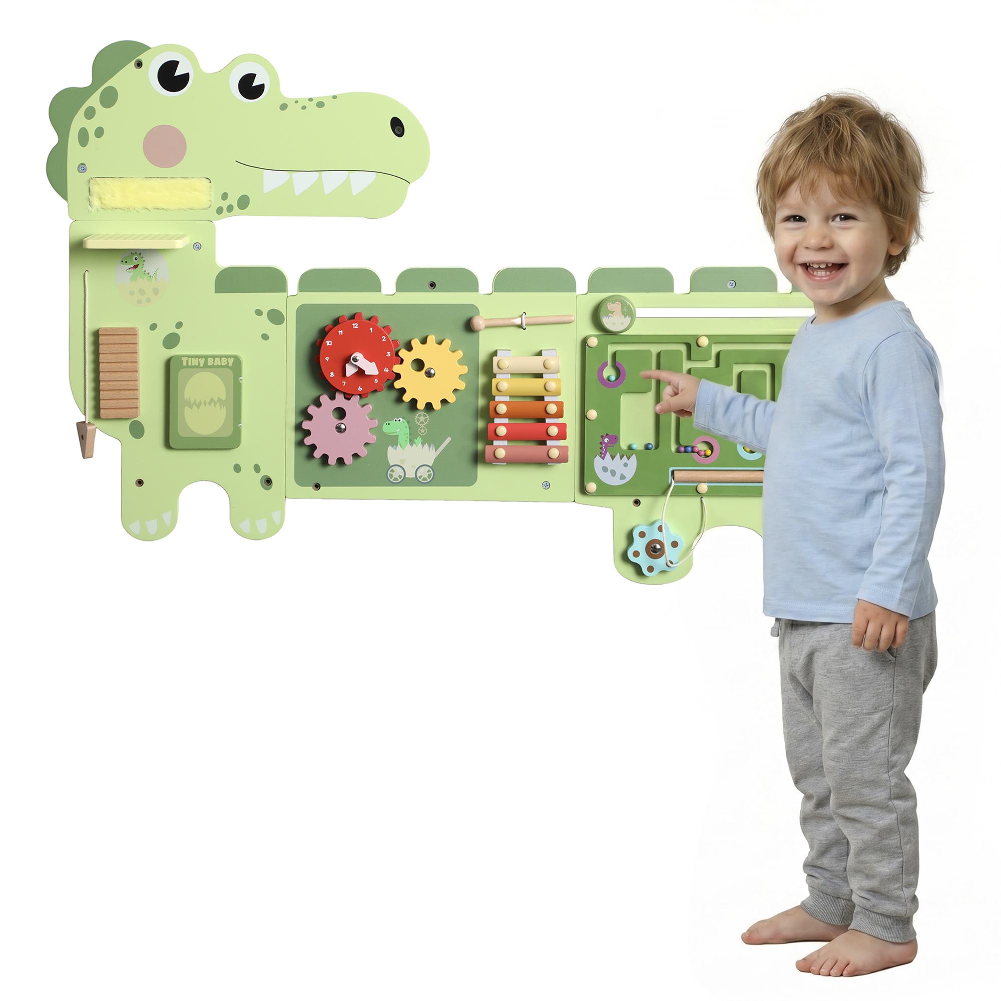 Busy Board Toy, Dinosaur Wall Activity
