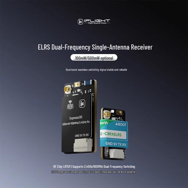 

iFlight ELRS 2.4G/900M Dual-Band Receiver (CN version)