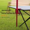 Ultra-Light Portable Aluminum Camping Table with Foldable Lantern Stand