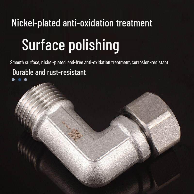 OIMG Thickened 1/2-Inch Swivel Elbow Connector