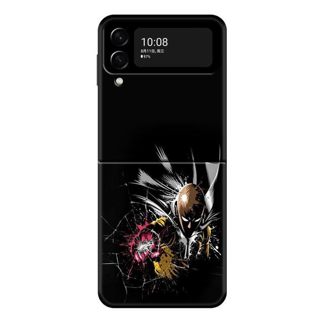 

Чехол One Punch Man Сайтама для телефона Samsung Galaxy Z Flip 4 Z Flip3 5g, чехол для Galaxy Z, жесткий чехол-книжка Samsung Z Flip3 5G