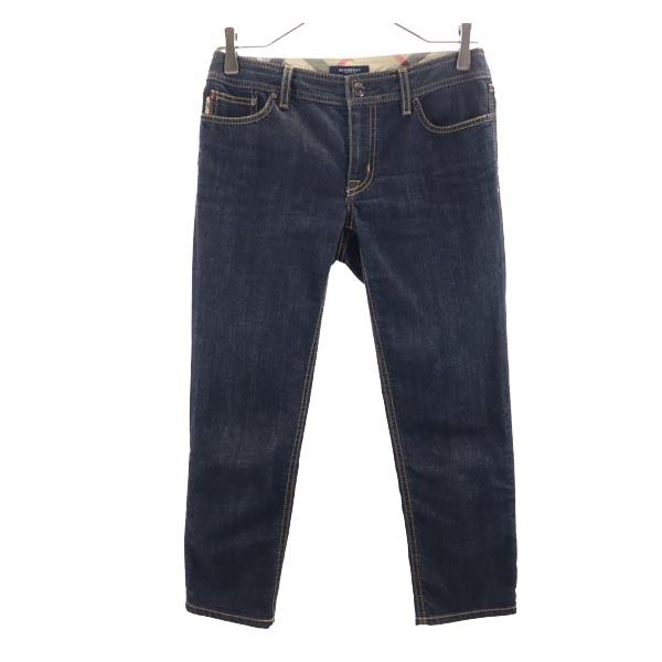 BURBERRY Sanyo Shokai Made in Japan cropped Denim pants 36 Indigo jeans Women Used