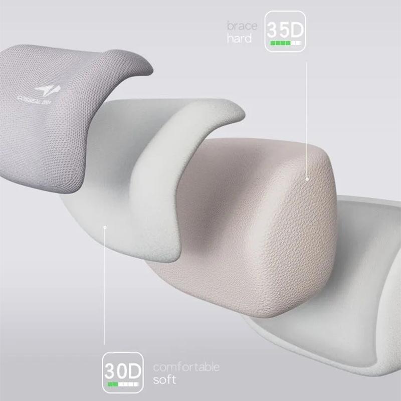 Stuhl Nackenkissen Ergonomischer Stuhl Kopfstütze Kissen Stuhl Universal Atmungsaktiv Langlebig für Computer Bürostuhl Zubehör