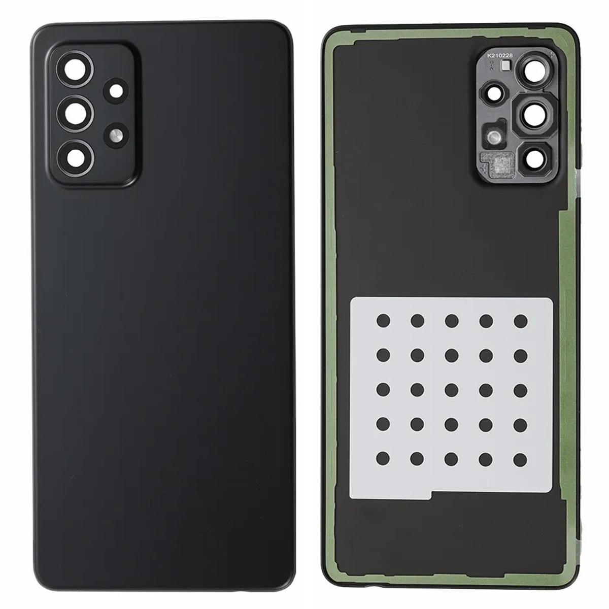 

Для Samsung Galaxy A72 4G A725 Корпус батареї з клейкою наліпкою+Кришка об єктива камери Black