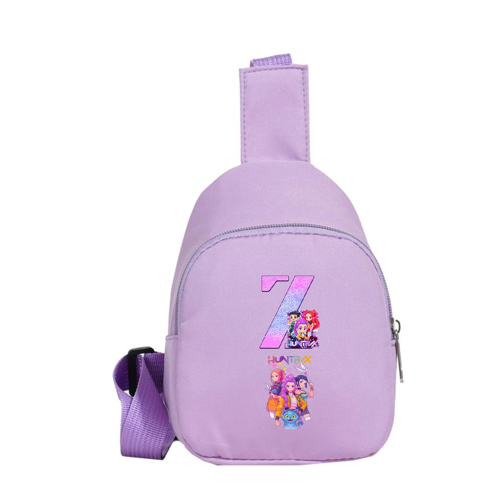 

Anime Cartoon K-pop Demon Hunters Kawaii Chest Pack for Boy Girl Anime Cartoon Shoulder Bag Students Portable Crossbody Pouch chest bag Kid Gift